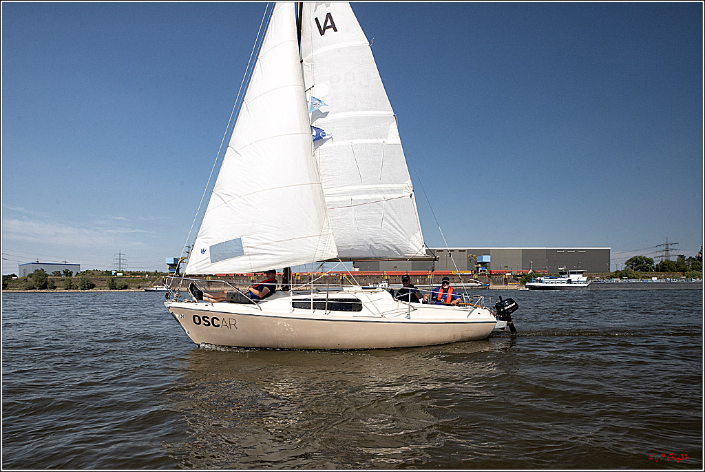 100 Jahre Rheinwoche 2022 - 4. Wettfahrt Duisburg - Wesel, 04.06.2022,
